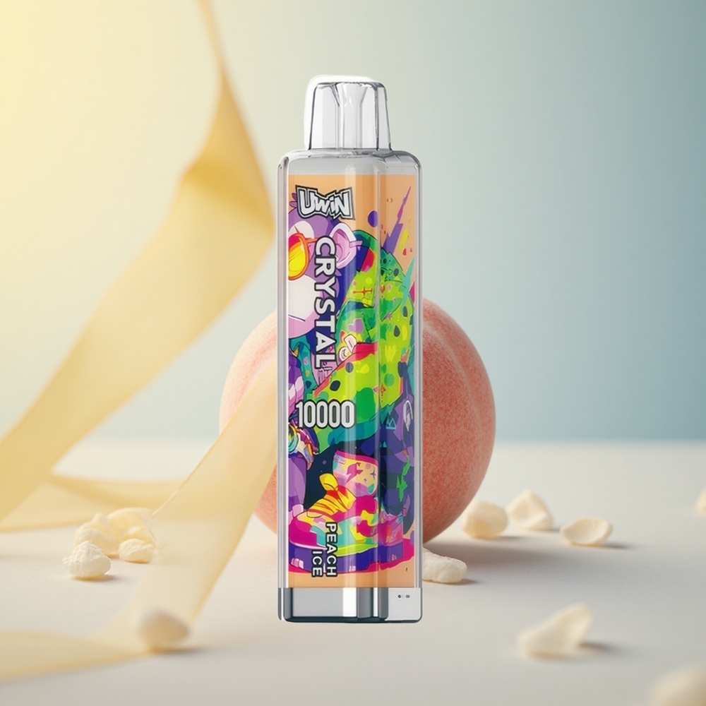 Uwin Crystal 10000 Pêssego Gelo RGB 18ml